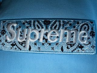 Sudadera Supreme Bandana Box Azul Claro