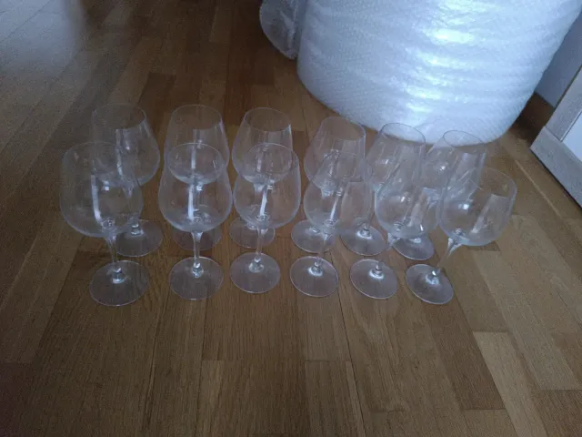 12 Copas de Cristal de Bohemia