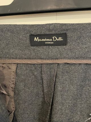 Pantalón Massimo Dutti Gris Talla 40
