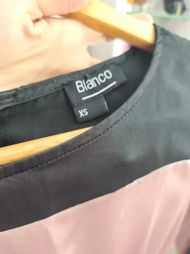 Vestido fiesta negro y rosa talla xs