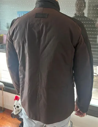 Cazadora Barbour Marrón cuero ante