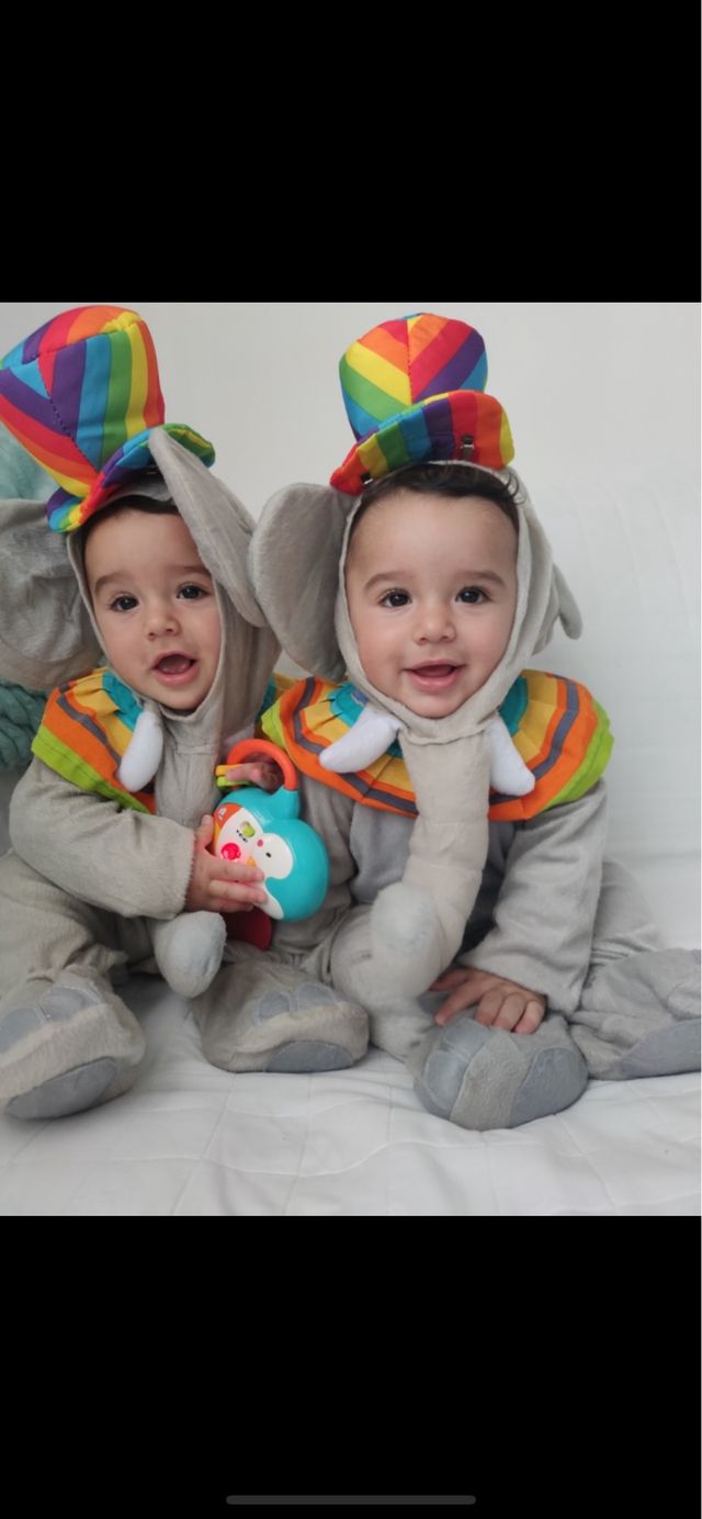 Disfraz Elefante Bebé Arcoíris