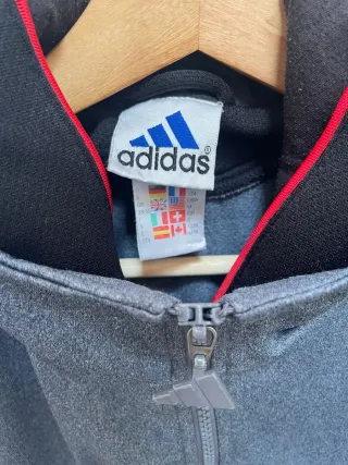 Sudadera Vintage Adidas 90s cremallera Talla L