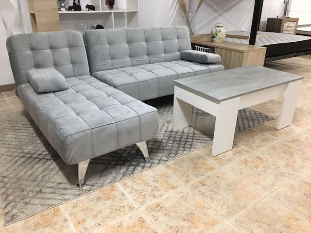 Sofá chaise longue gris cama NUEVO moderno