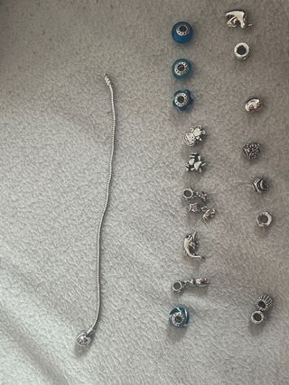 Pulsera Pandora Plata con Abalorios