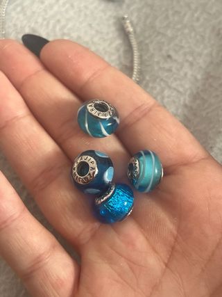 Pulsera Pandora Plata con Abalorios