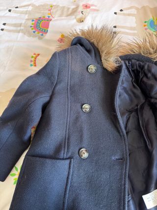 Parka de lana de Zara talla 4 años