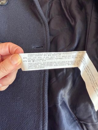 Parka de lana de Zara talla 4 años