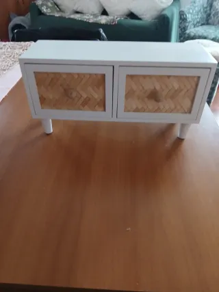 Mini cassettiera con cassetti in bambù