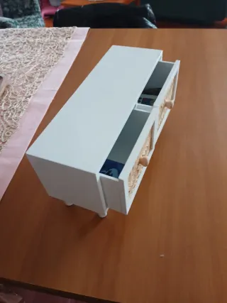 Mini cassettiera con cassetti in bambù