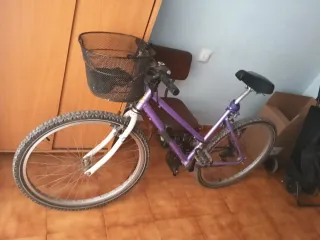 Bicicleta Montaña Morada Adulto
