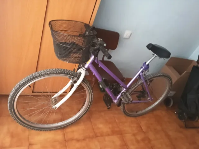 Bicicleta Montaña Morada Adulto