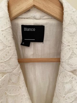 Americana encaje blanco roto Bianco