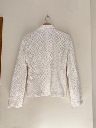 Americana encaje blanco roto Bianco