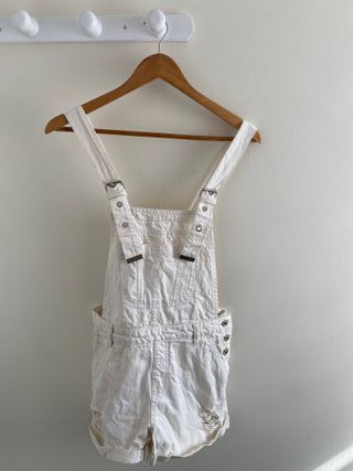 Peto corto vaquero blanco