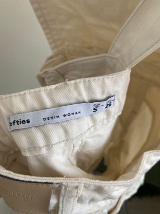 Peto corto vaquero blanco