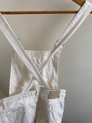 Peto corto vaquero blanco