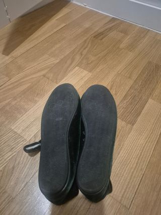 Merceditas terciopelo verde niña