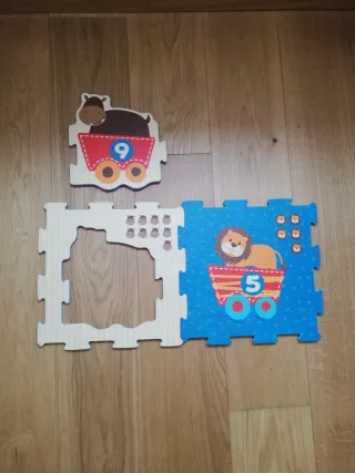 Alfombra acolchada infantil puzzle