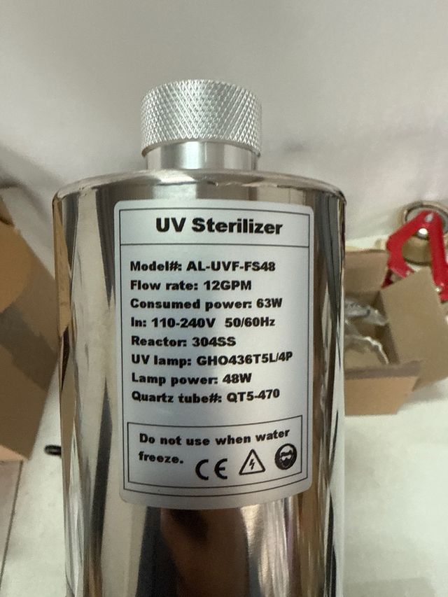 Sterilizzatore UV per Acqua ALTHY AL-UVF-F548