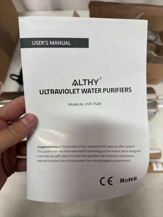 Sterilizzatore UV per Acqua ALTHY AL-UVF-F548
