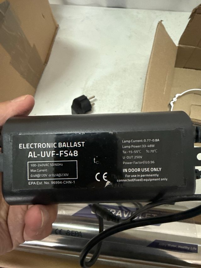 Sterilizzatore UV per Acqua ALTHY AL-UVF-F548