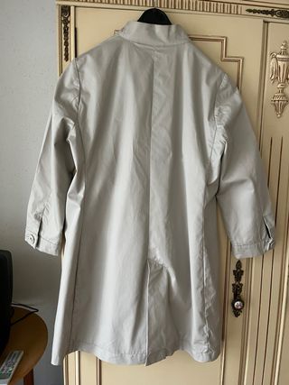 Gabardina beige manga 3/4