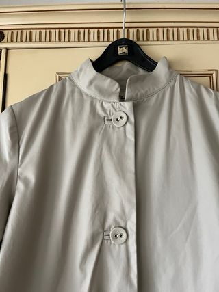 Gabardina beige manga 3/4