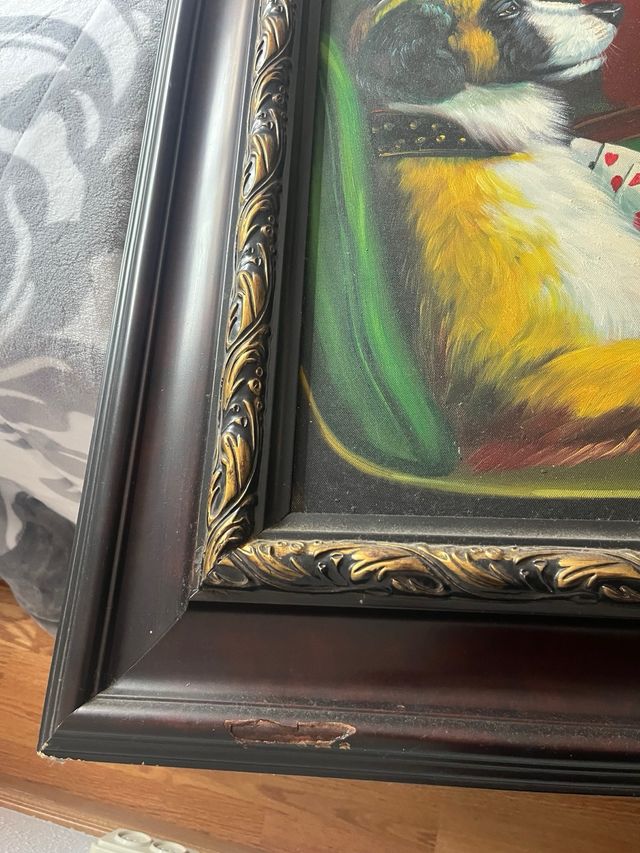 Cuadro perros jugando al póker