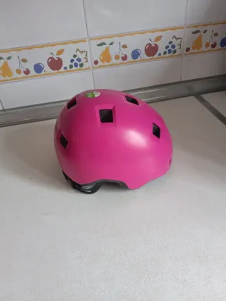 Casco rosa infantil Xs