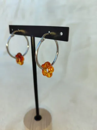 Pendientes de aro en acero