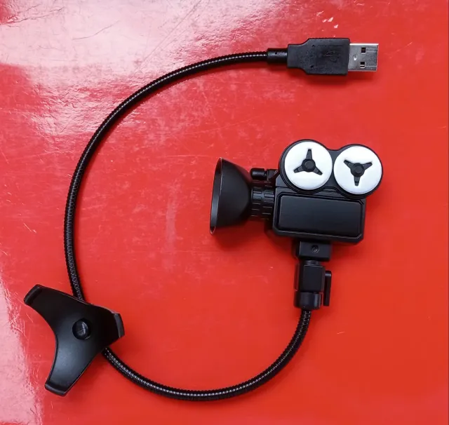 Webcam USB con clip nero e bianco