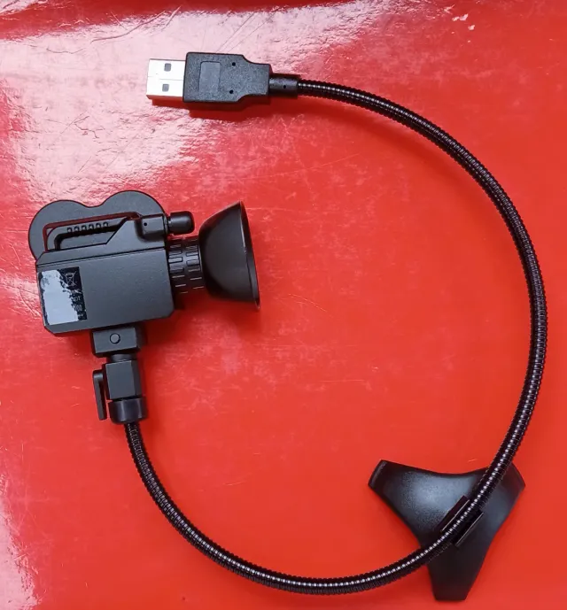 Webcam USB con clip nero e bianco