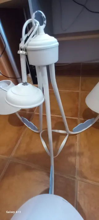 Lámpara de techo colgante y percha