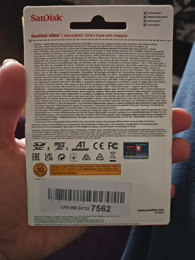 SanDisk Ultra microSDXC 256GB A1 UHS-I