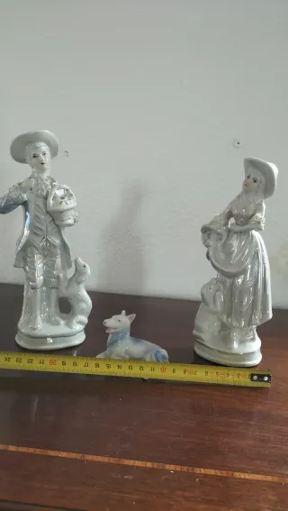 Lote figuras cerámica antiguas