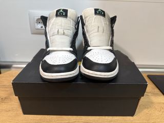 Zapatillas Air Jordan 1 Mid Blanco/Verde/Negro
