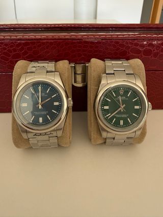 Rolex Oyster Perpetual (Azul y Verde)