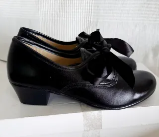 Zapatos negros traje regional mujer talla 37