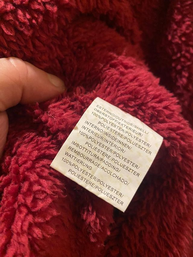 Abrigo acolchado rojo talla XXXL