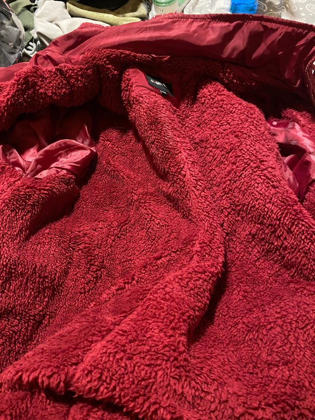 Abrigo acolchado rojo talla XXXL