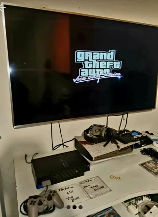 PlayStation 2 Fat Nera con mod+ giochi