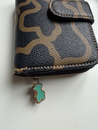 Monedero Tous Negro y Marrón