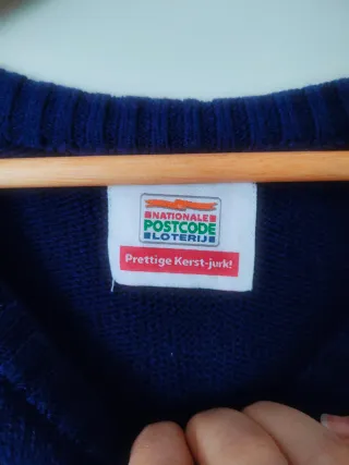 Vestido de punto navideño con muñeco de nieve