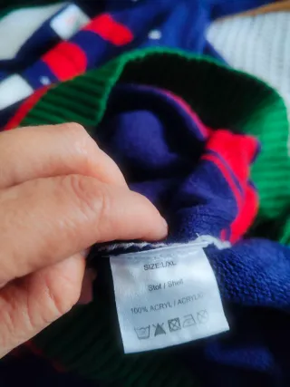 Vestido de punto navideño con muñeco de nieve