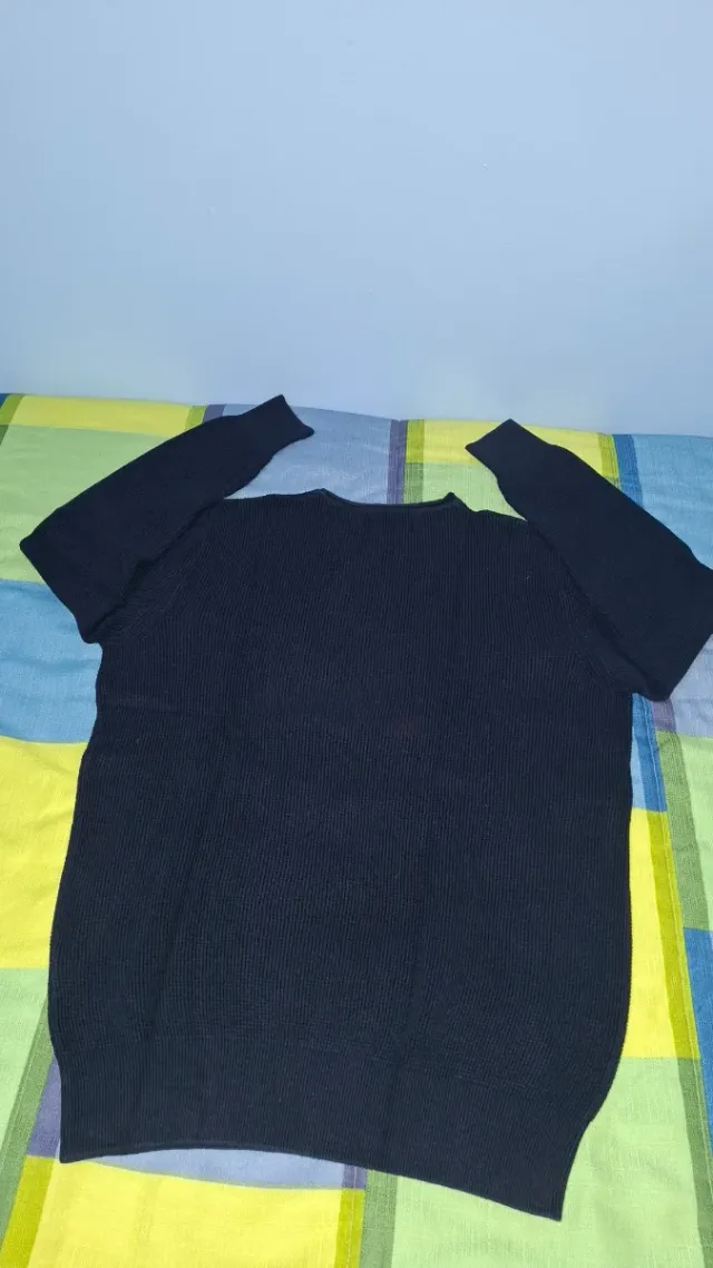 Jersey Azul Oscuro Manga Larga