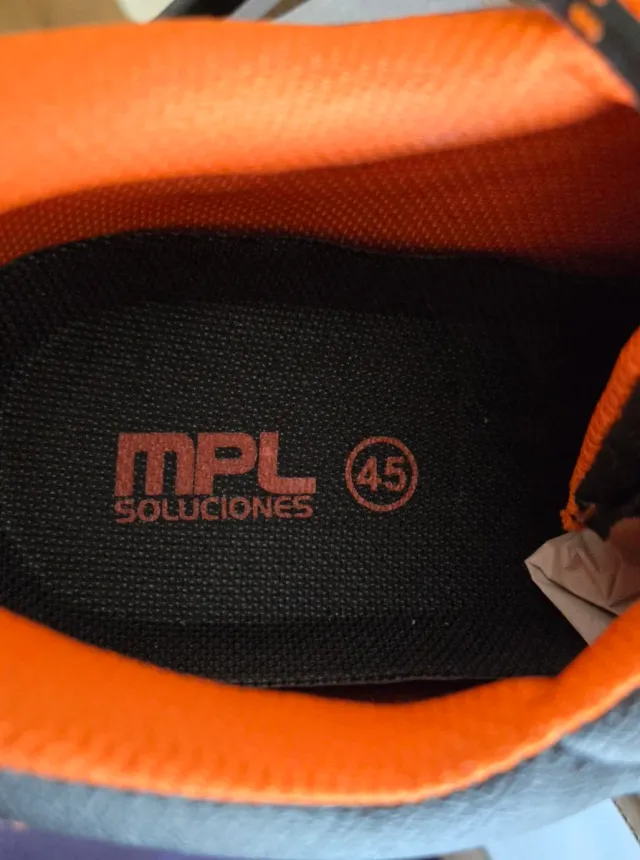 Botas de trabajo MPL grises y naranjas