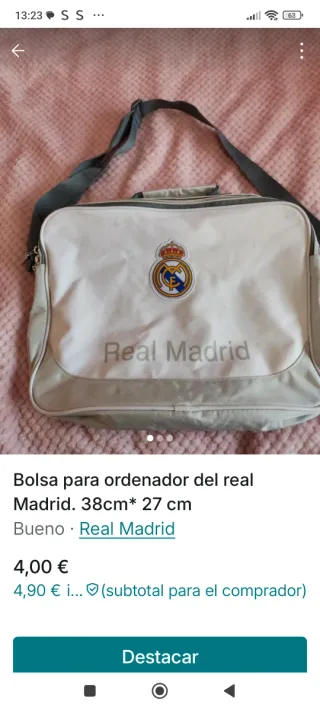 Bolsa Portadocumentos Real Madrid