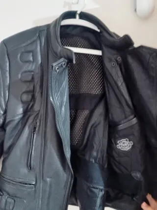 Chaqueta de cuero para mujer talla 42