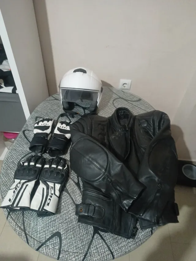 Chaqueta de cuero para mujer talla 42